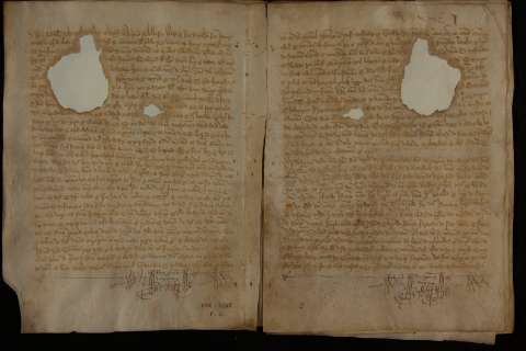  O mosteiro de San Pedro de Ansemil suscita preito cos veciños de Cabanelas, sobre o pago de quince modios de viño de renda que adebedaban 