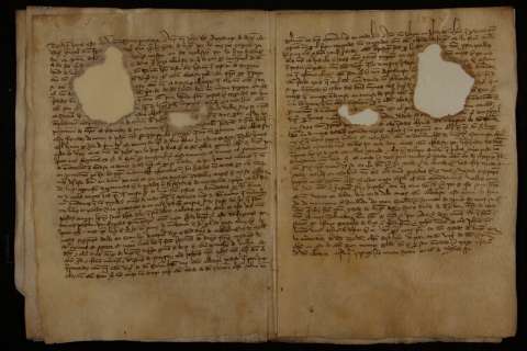  O mosteiro de San Pedro de Ansemil suscita preito cos veciños de Cabanelas, sobre o pago de quince modios de viño de renda que adebedaban 